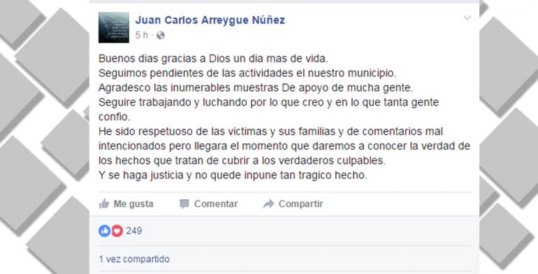 PRIVILEGIOS? Ex alcalde acusado de homicidio múltiple usa Facebook en prisión Activa-770x392