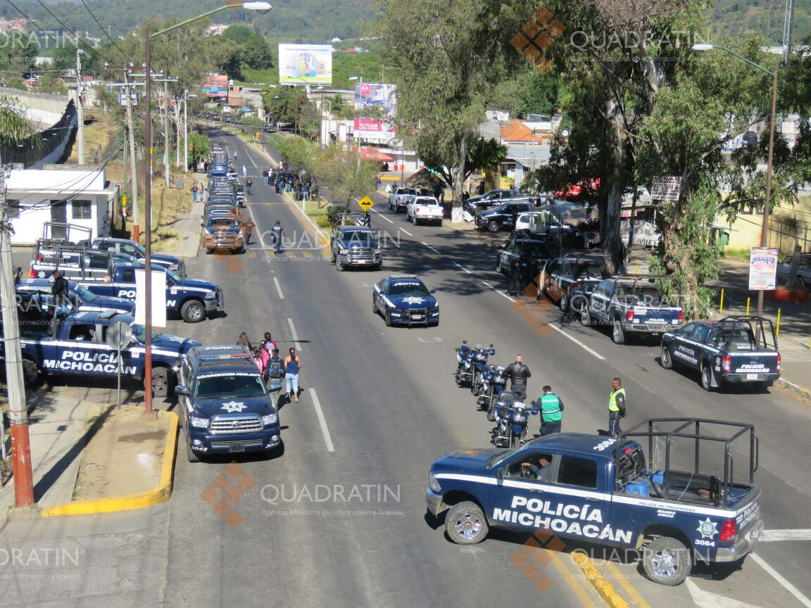 Tras enfrentamiento, retiran bloqueo en Uruapan; detienen a 15 ... - Quadratín Michoacán