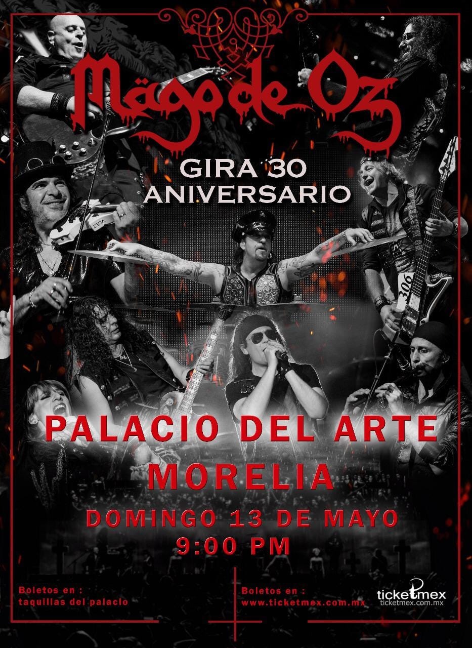 Salen a la venta boletos para Mago de Oz en Morelia