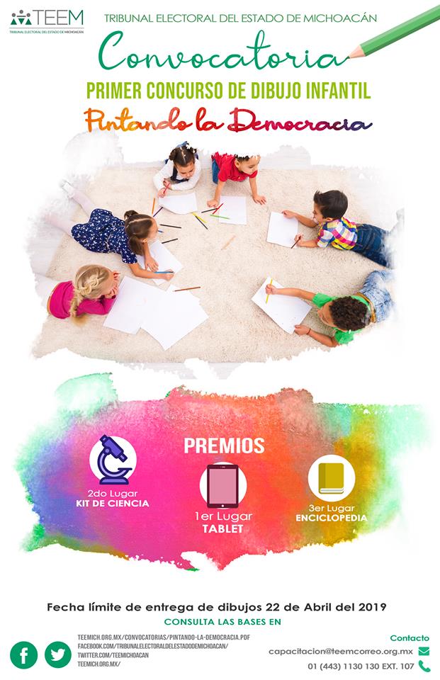 Abre convocatoria TEEM para participar en concurso de dibujo infantil ...