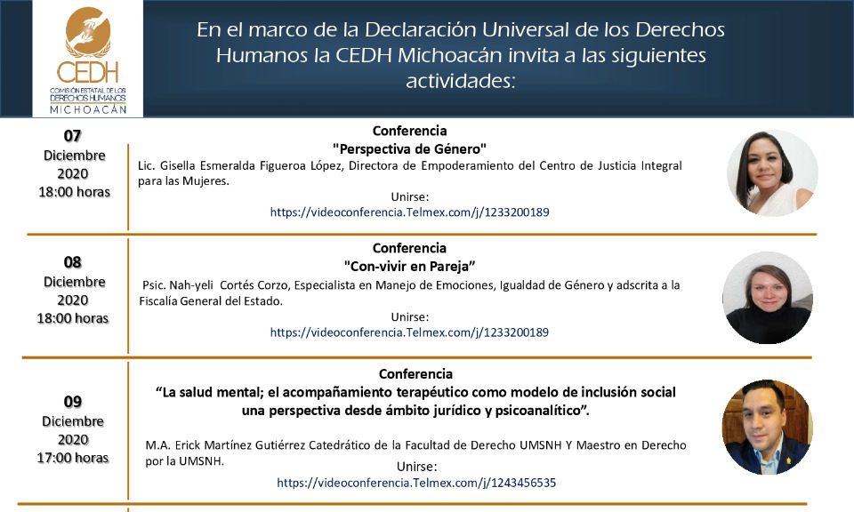 Presenta CEDH programa de semana por los derechos humanos - Quadratín ...