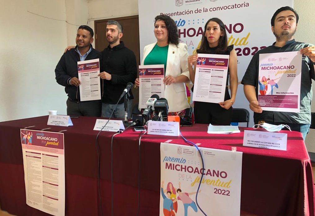 Inicia convocatoria para Premio Michoacano de la Juventud 2022 ...