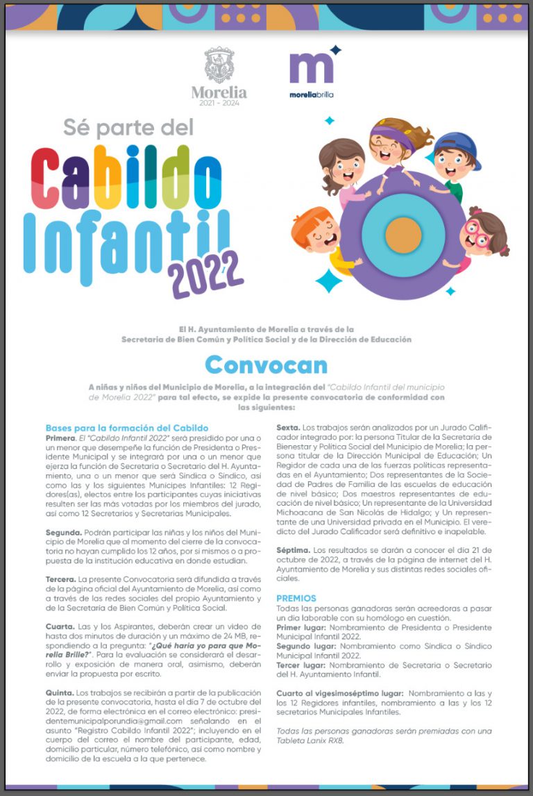 Lanza Gobierno de Morelia convocatoria para integrar el Cabildo ...