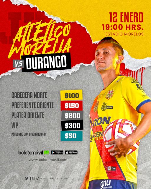 Precios de los boletos para el debut en casa de Atlético Morelia ...