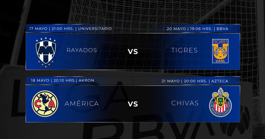 Definen fechas y horarios de las semifinales de la Liga Mx - Quadratín ...
