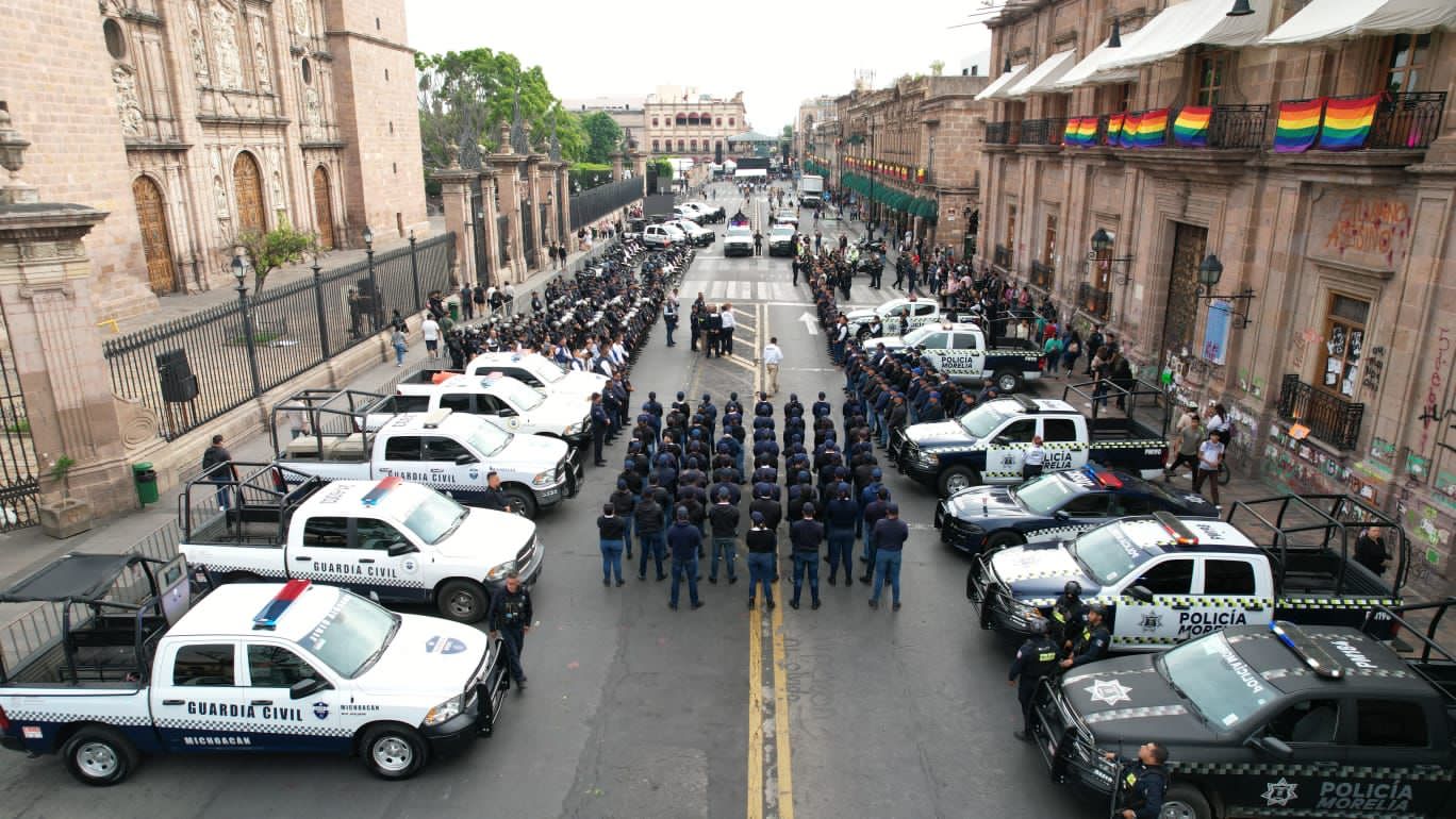 Refuerza GC labores de prevención del delito en el centro de Morelia ...