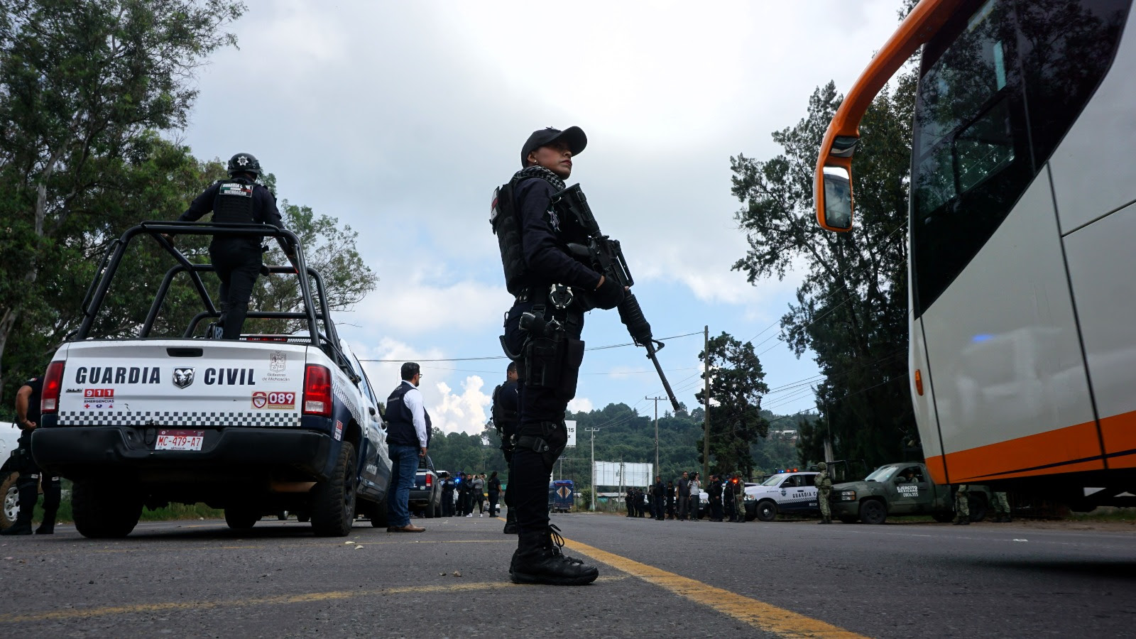 Se mantiene operativo de la SSP en Uruapan, tras fin de semana violento ...