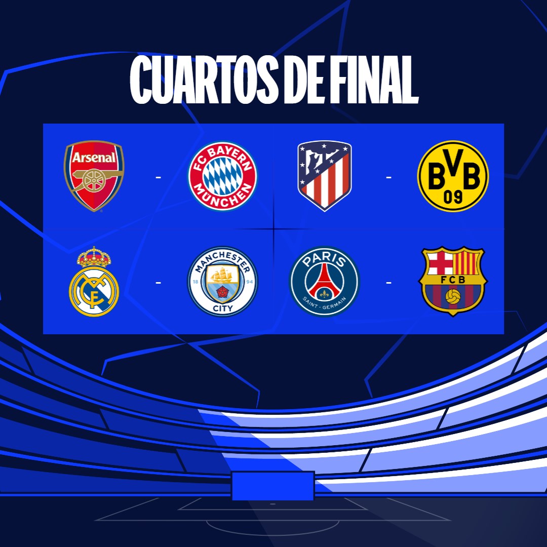 Definidos los cuartos de final de la Champions League - Quadratín Michoacán