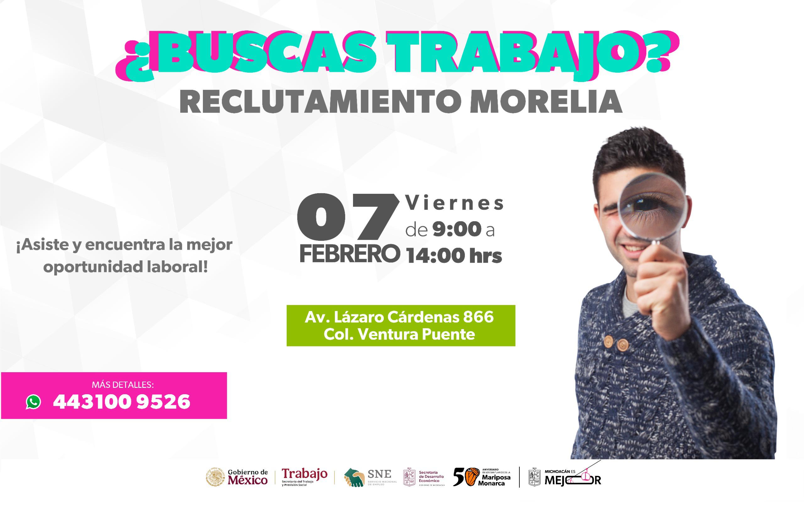 Anuncia Sedeco y SNE próxima feria de reclutamiento en Morelia ...