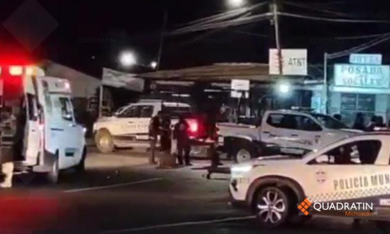 Balacera en Pátzcuaro deja 5 policías heridos 