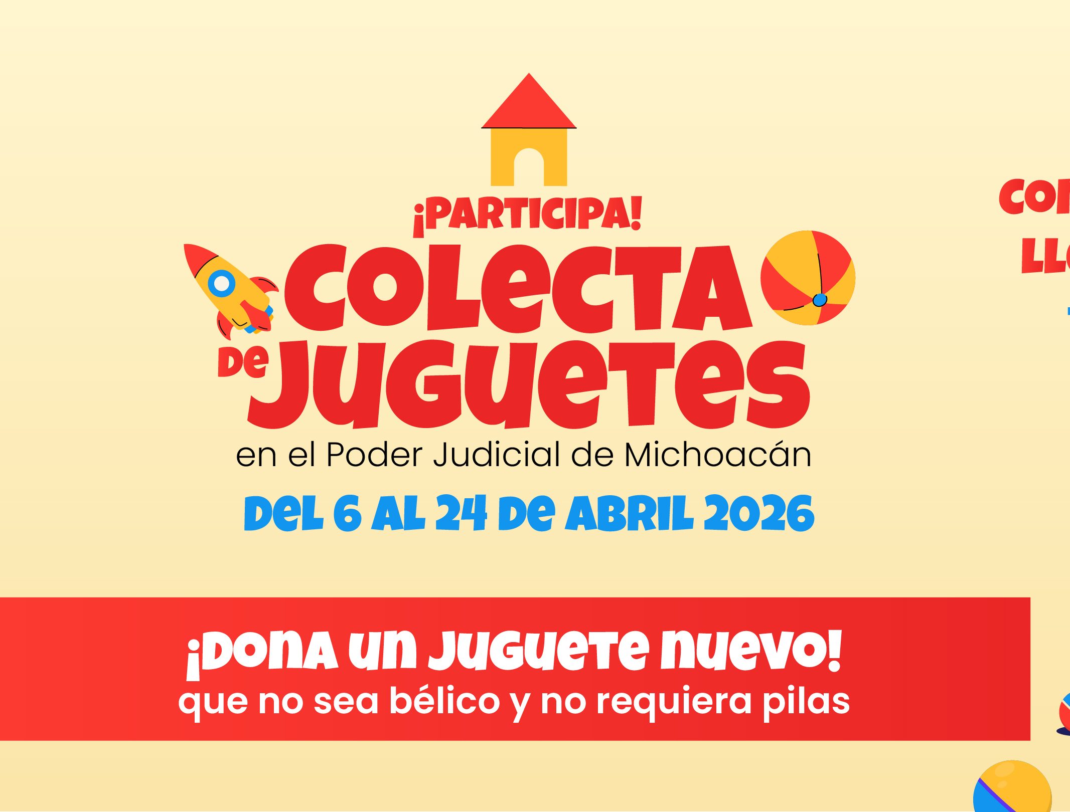Invita PJM a participar en colecta de juguetes por Día del Niño ...