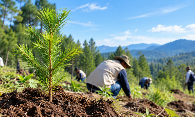 Reporta Cofom 72% de supervivencia de plantas reforestadas en 2025