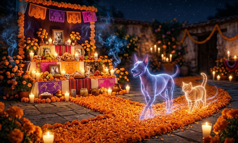 Del culto a Xólotl a la tradición de recordar a las mascotas en el altar