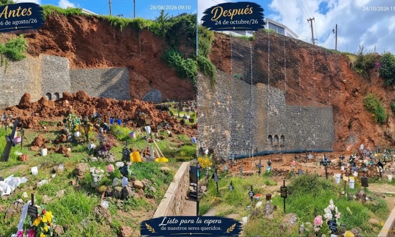 Cierran panteón de Janitzio por reparación de talud; habrá mirador