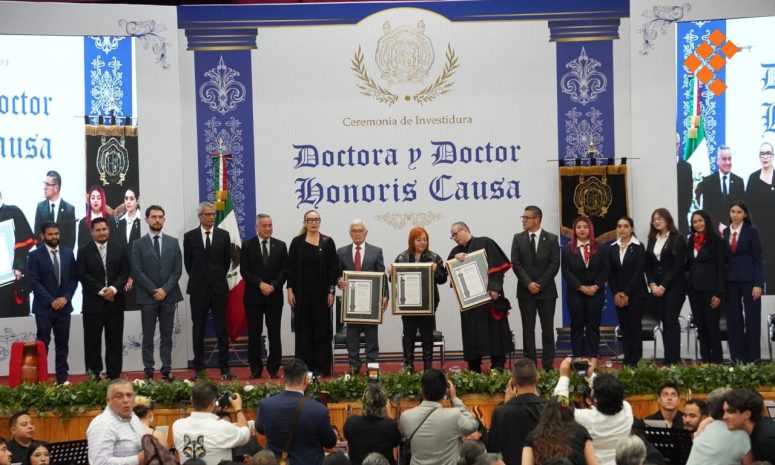 Honra UMSNH 3 trayectorias con grados Doctora y Doctor Honoris Causa