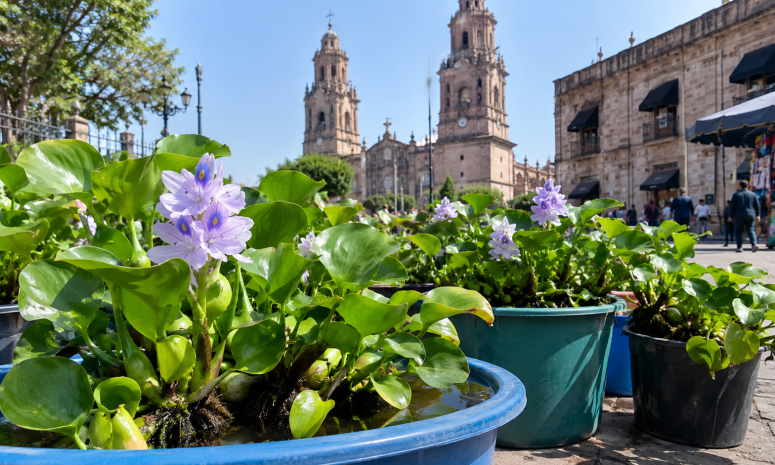 Sin permisos, venta de lirios de agua en calles de Morelia