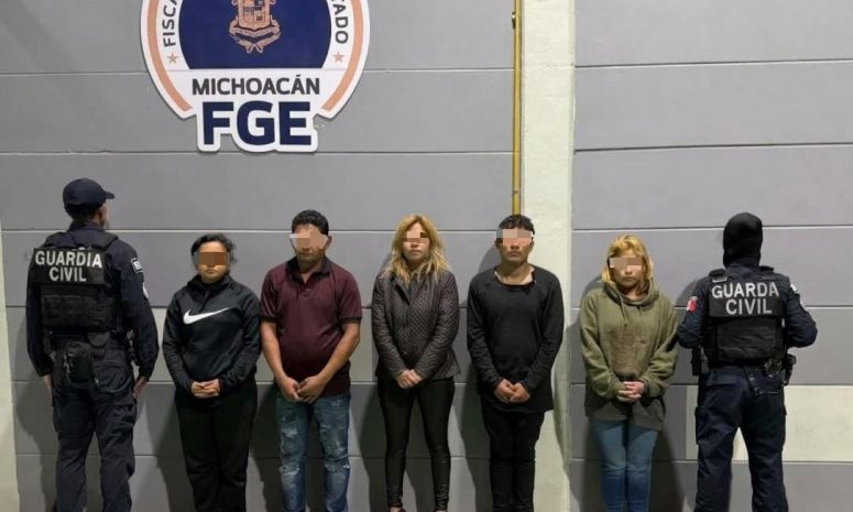 Detienen a 5 presuntos distribuidores de droga en Morelia