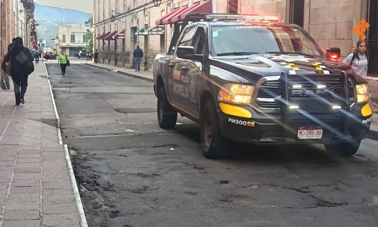 Cierran la Madero en Morelia por operativo ante jornadas de movilización
