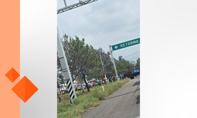 Bloquean leñadores la Morelia-Pátzcuaro en ambos sentidos