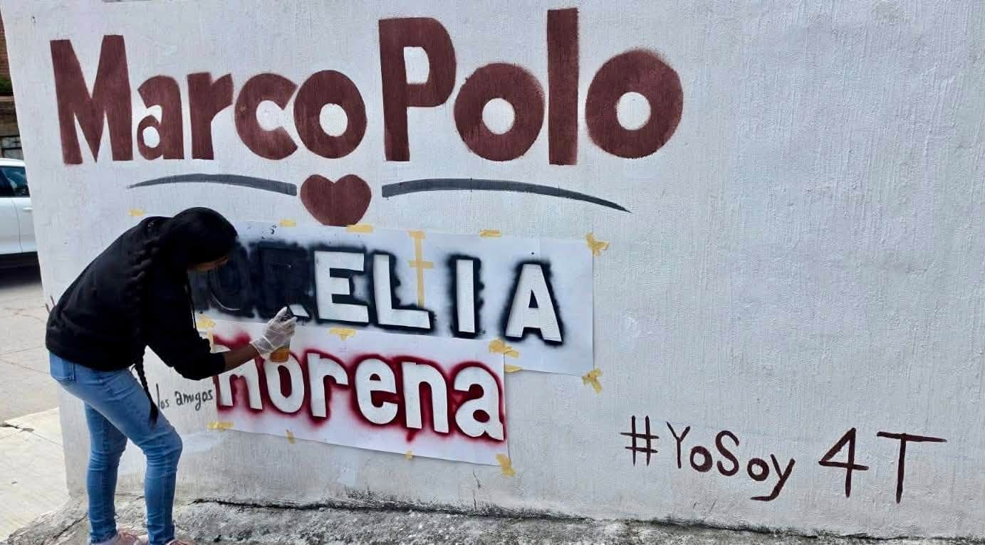Denuncia Marco Polo borrado de bardas en colonias de Morelia - Quadratín