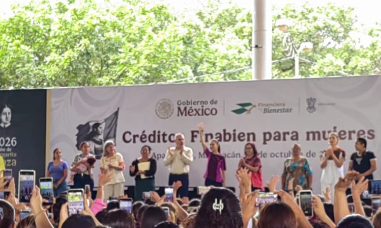Más de 56 mil 500 créditos Finabien entregados a mujeres en Michoacán